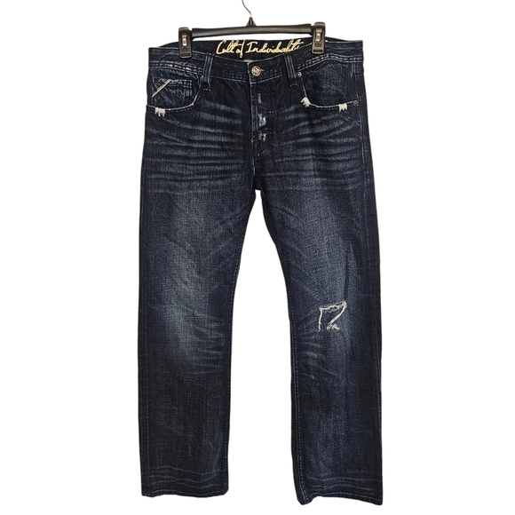 NWOT Cult If Individuality Mens 62N-2540 Hagen Relaxed Distressed Jean - Picture 1 of 9